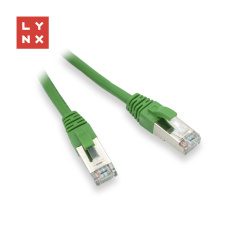 LYNX FTP patch kabel Cat5e PVC, CCA, 20m, zelený