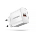 BAZAR - AXAGON ACU-QC18W, nabíječka do sítě 18W, 1x port USB-A, QC3.0/AFC/Apple, bílá - Poškozený obal (Náhradní krabice