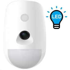 Hikvision DS-PDPC12PF-EG2-WE(B), AX PRO bezdrátový PIRCAM detektor, PET imunita do 30kg, dosah 12m, vějíř, LED přísvit