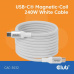 Club3D Kabel magnetický USB-C, 240W PD3.1, 480 Mbps, 2m, bílá