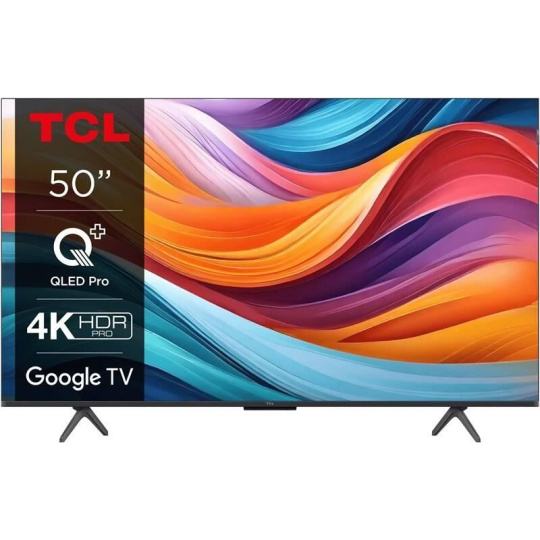 TCL 50T7B 50" TV, 4K Ultra HD, QLED, HDR, Google TV, Dolby Atmos