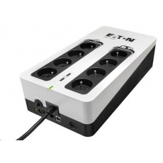 Eaton 3S 700 FR, UPS 700VA/420W, 8 zásuviek (4 zálohované), USB, 2x USB nabíjanie, slovenské zásuvky Eaton 3S 700 FR, UPS 700VA/420W, 8 zásuviek (4 zálohované), USB, 2x USB nabíjanie, slovenské zásuvky
