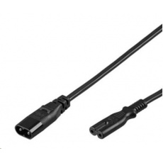 Predlžovací kábel PremiumCord IEC 60320 C7>C8 230V 2m Predlžovací kábel PremiumCord IEC 60320 C7>C8 230V 2m