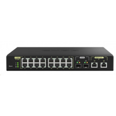 QNAP switch QSW-M2116P-2T2S (16x2,5GbE,2x10SFP+,2x10GbE,16xPoE+,2xPoE++,280W) QNAP switch QSW-M2116P-2T2S (16x2,5GbE,2x10SFP+,2x10GbE,16xPoE+,2xPoE++,280W)