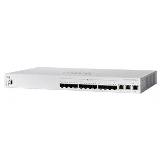 Prepínač Cisco CBS350-12XS-EU, 10x10GbE SFP+, 2x10GbE RJ45/SFP+