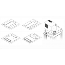 Montážna redukcia TRITON pre klimatizáciu X1 a X2 pre skrinku s hĺbkou 800 x 800 mm, čierna Montážna redukcia TRITON pre klimatizáciu X1 a X2 pre skrinku s hĺbkou 800 x 800 mm, čierna