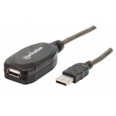 MANHATTAN USB kábel 2.0 A-A, Aktívne predĺženie 5 m, Daisy-Chainable, Blister MANHATTAN USB kábel 2.0 A-A, Aktívne predĺženie 5 m, Daisy-Chainable, Blister
