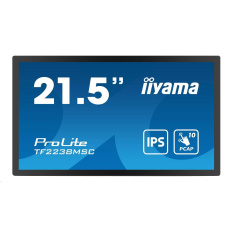 iiyama ProLite TF2234MC-B7X, 54.6 cm (21.5''), kapacitná projekcia, 10 TP, Full HD, čierna