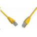 Solarix Patch kábel CAT5E SFTP PVC 20m žltý odolný proti zaseknutiu C5E-315YE-20MB