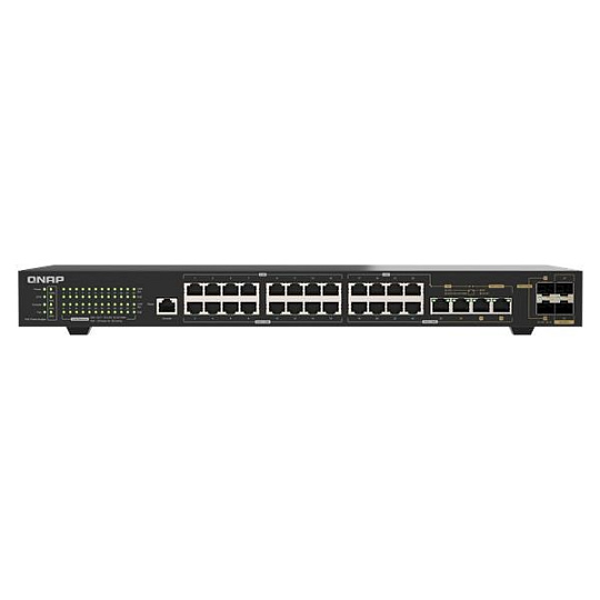 QNAP switch QSW-M2130P-2C2S26T (24x2,5GbE,2xSFP+,2x10GbE,2x10GbE/SFP+combo,14xPoE+,12xPoE++,375W)
