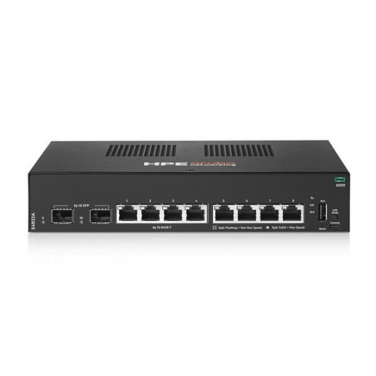 HPE Aruba Networking CX 6000 8p 10M/100M/1G 2p SFP 1G Switch HPE Aruba Networking CX 6000 8p 10M/100M/1G 2p SFP 1G Switch