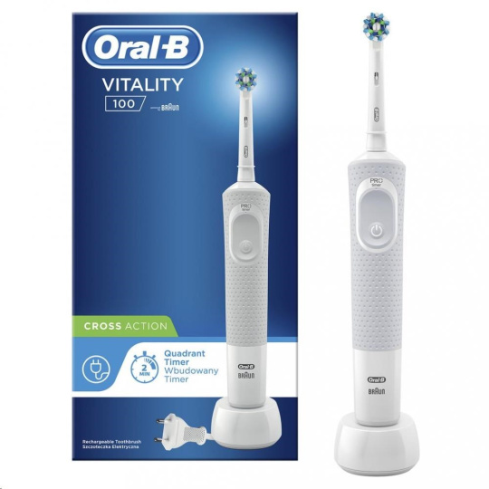 Oral-B Vitality Cross Action 100 White zubní kartáček