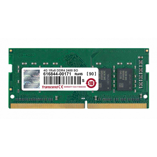 SODIMM DDR4 4GB 2400MHz TRANSCEND 1Rx8 CL17