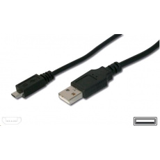 Kábel USB PREMIUMCORD 2.0 Kábel A-Micro B 0,5 m (čierny) Kábel USB PREMIUMCORD 2.0 Kábel A-Micro B 0,5 m (čierny)
