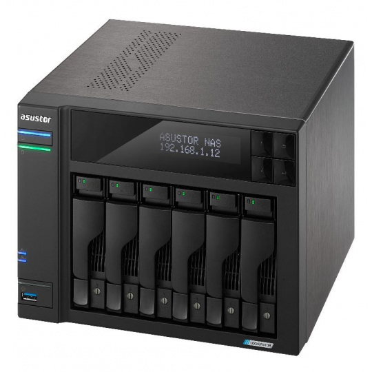 Asustor AS6706T 6-bay NAS Lockerstor 6 Gen2, 8GB DDR4, 4xM.2, 2x2.5GE, 2xUSB3.2, Celeron N5105 4core 2.0GHz