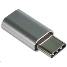 Adaptér PREMIUMCORD USB 3.1 C/male - USB 2.0 Micro-B/ženské, strieborná Adaptér PREMIUMCORD USB 3.1 C/male - USB 2.0 Micro-B/ženské, strieborná