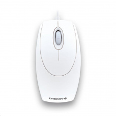 Koliesko myši CHERRY, USB, adaptér PS/2, káblové, biele