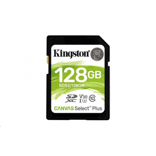 Kingston 128GB SecureDigital Canvas Select Plus (SDXC) 100R 85W Class 10 UHS-I