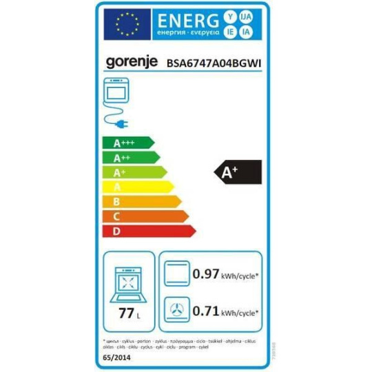 Gorenje BSA6747A04BGWI Vestavná Trouba