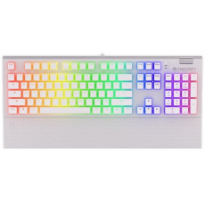 ENDORFY Klávesnice Omnis Pudding Onyx White Brown, Mechanická, USB, ARGB, bílá