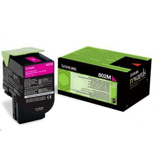 LEXMARK purpurový toner 802M pre CX310/410/510 z programu Lexmark Return (1000 strán)