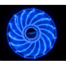 AKASA ventilátor Vegas 120x120x25mm, 1200RPM podsvietený, 15xLED, modrý