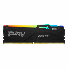 KINGSTON DIMM DDR5 8GB 6000MT/s CL40 FURY Beast Černá RGB