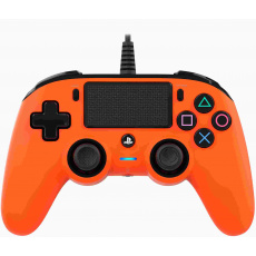 Nacon Wired Compact Controller - ovladač pro PlayStation 4 - oranžový