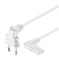 PREMIUMCORD 230V napájací kábel pre magnetofón so zahnutými konektormi 0.75m PREMIUMCORD 230V napájací kábel pre magnetofón so zahnutými konektormi 0.75m