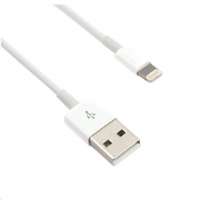Kábel C-TECH USB 2.0 Nabíjací a synchronizačný kábel Lightning (IP5 a vyšší), 1 m, biely Kábel C-TECH USB 2.0 Nabíjací a synchronizačný kábel Lightning (IP5 a vyšší), 1 m, biely