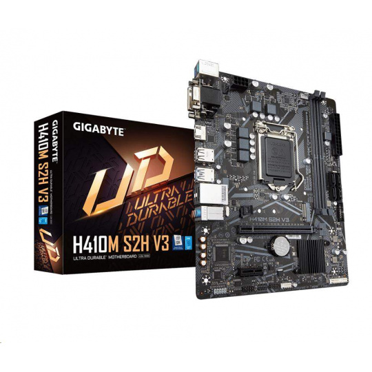 BAZAR GIGABYTE MB Sc LGA1200 H410M S2H V3, Intel H510, 2xDDR4, 1xHDMI, 1xDVI, 1xVGA, mATX - oprava