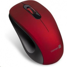 CONNECT IT "MUTE" bezdrôtová optická tichá myš, USB, (+ 1x AA batéria zdarma), červená CONNECT IT "MUTE" bezdrôtová optická tichá myš, USB, (+ 1x AA batéria zdarma), červená