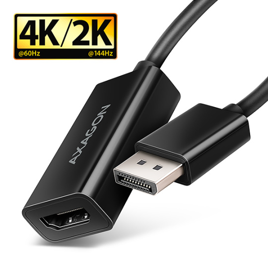 AXAGON RVD-HI20N, DisplayPort -> HDMI 2.0b redukcia / adaptér, 4K/60Hz AXAGON RVD-HI20N, DisplayPort -> HDMI 2.0b redukcia / adaptér, 4K/60Hz