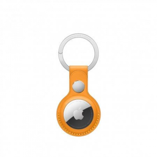 APPLE AirTag Leather Key Ring - California Poppy