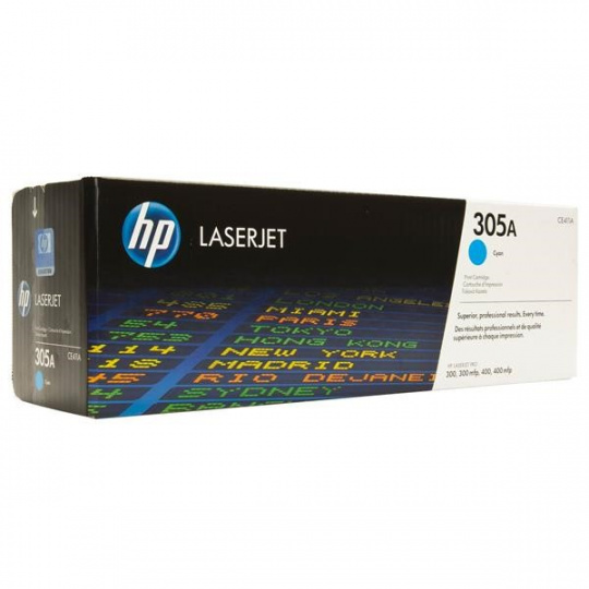 HP 305A Cyan LJ Toner Cart, CE411A (2,600 pages)