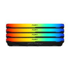 KINGSTON DIMM DDR4 128GB (Kit of 4) 3200MT/s CL16 FURY Beast RGB, XMP KINGSTON DIMM DDR4 128GB (Kit of 4) 3200MT/s CL16 FURY Beast RGB, XMP