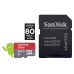 SanDisk MicroSDHC karta 32GB Ultra (A1, 98MB/s, Class10, Android) + adaptér