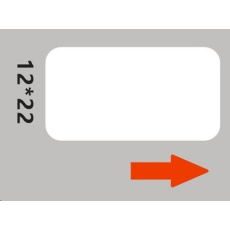 Niimbot štítky RP 12x22mm 250ks White pro D11 a D110 Niimbot štítky RP 12x22mm 250ks White pro D11 a D110