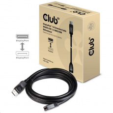 Club3D Predlžovací kábel DisplayPort 1.4 8K 60Hz DSC 1.2 HBR3 HDR obojsmerný (M/F), 3m Club3D Predlžovací kábel DisplayPort 1.4 8K 60Hz DSC 1.2 HBR3 HDR obojsmerný (M/F), 3m