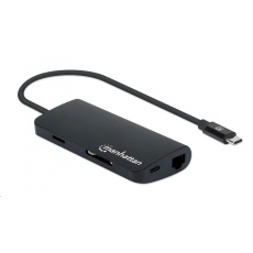 Adaptér MANHATTAN SuperSpeed USB-C samec na HDMI samica, čierny Adaptér MANHATTAN SuperSpeed USB-C samec na HDMI samica, čierny