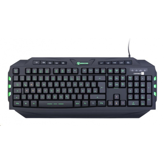 CONNECT IT BIOHAZARD klávesnice pro hráče, Německý layout