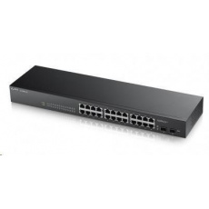 Zyxel GS1900-24 v2 26portový gigabitový webový inteligentný prepínač, 24x gigabitový RJ45, 2x SFP, bez ventilátora Zyxel GS1900-24 v2 26portový gigabitový webový inteligentný prepínač, 24x gigabitový RJ45, 2x SFP, bez ventilátora