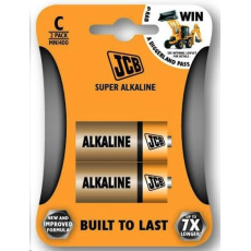 JCB SUPER alkalická baterie LR14, blistr 2 ks JCB SUPER alkalická baterie LR14, blistr 2 ks