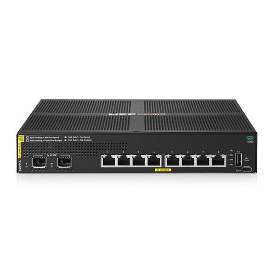 HPE Aruba Networking CX 6000 8p 10M/100M/1G Class4 PoE 2p SFP 1G 67W Switch HPE Aruba Networking CX 6000 8p 10M/100M/1G Class4 PoE 2p SFP 1G 67W Switch