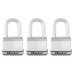 Master Lock Titanový visací zámek- Excell - 50mm (3 ks / blistr)