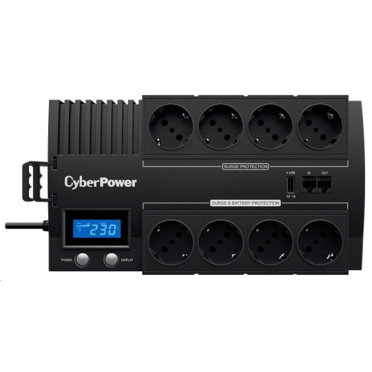 CyberPower BRICs Series II SOHO LCD UPS 1000VA/600W, nemecké zásuvky SCHUKO