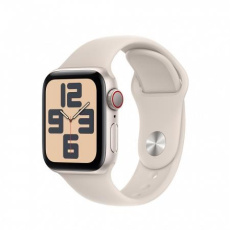 APPLE Watch SE GPS + Cellular 40mm Starlight Aluminium Case with Starlight Sport Band - M/L APPLE Watch SE GPS + Cellular 40mm Starlight Aluminium Case with Starlight Sport Band - M/L