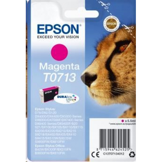 Atramentová tyčinka EPSON Singlepack Magenta T0713 DURABrite Ultra Ink (5,5 ml)