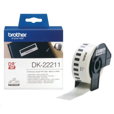 BROTHER DK-22211 biela fólia 29 mm x 15,24 m BROTHER DK-22211 biela fólia 29 mm x 15,24 m