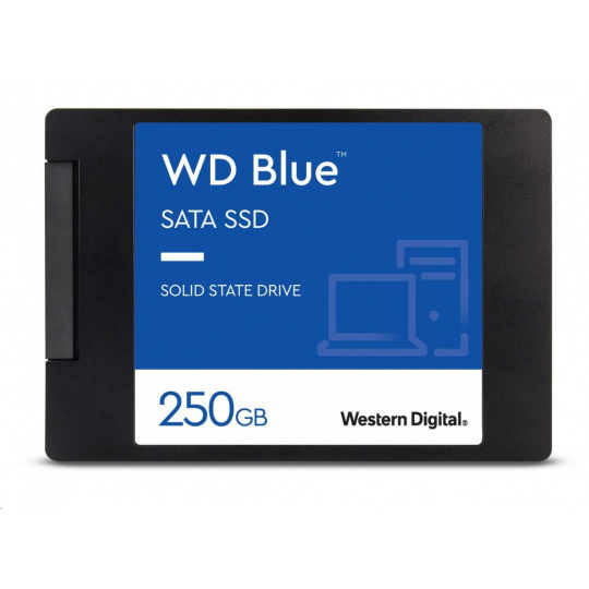 WD BLUE SSD 3D NAND WDS250G3B0A 250GB SA510 SATA/600, (R:555, W:440MB/s), 2.5"